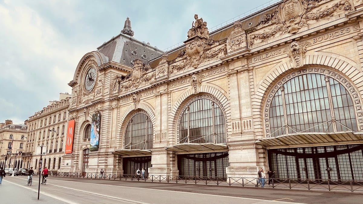 Walk along the Seine River towards Musée d'Orsay, home to an impressive collection of Impressionist art including works by Monet and Van Gogh.